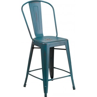 Outdoor Industrial Restaurant Bar Stools Westinghouse 24" Counter Stool